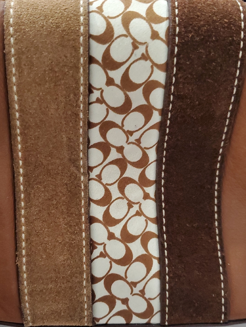 RARE Coach Brown Leather Small Handbag/Cosmetic Bag🤎 - Picture 9 of 16